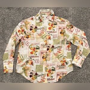 Calypso St. Barth Floral Print Button Down Shirt
